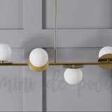 Candelabru Bubbles Dining Gold, 4 surse de iluminare